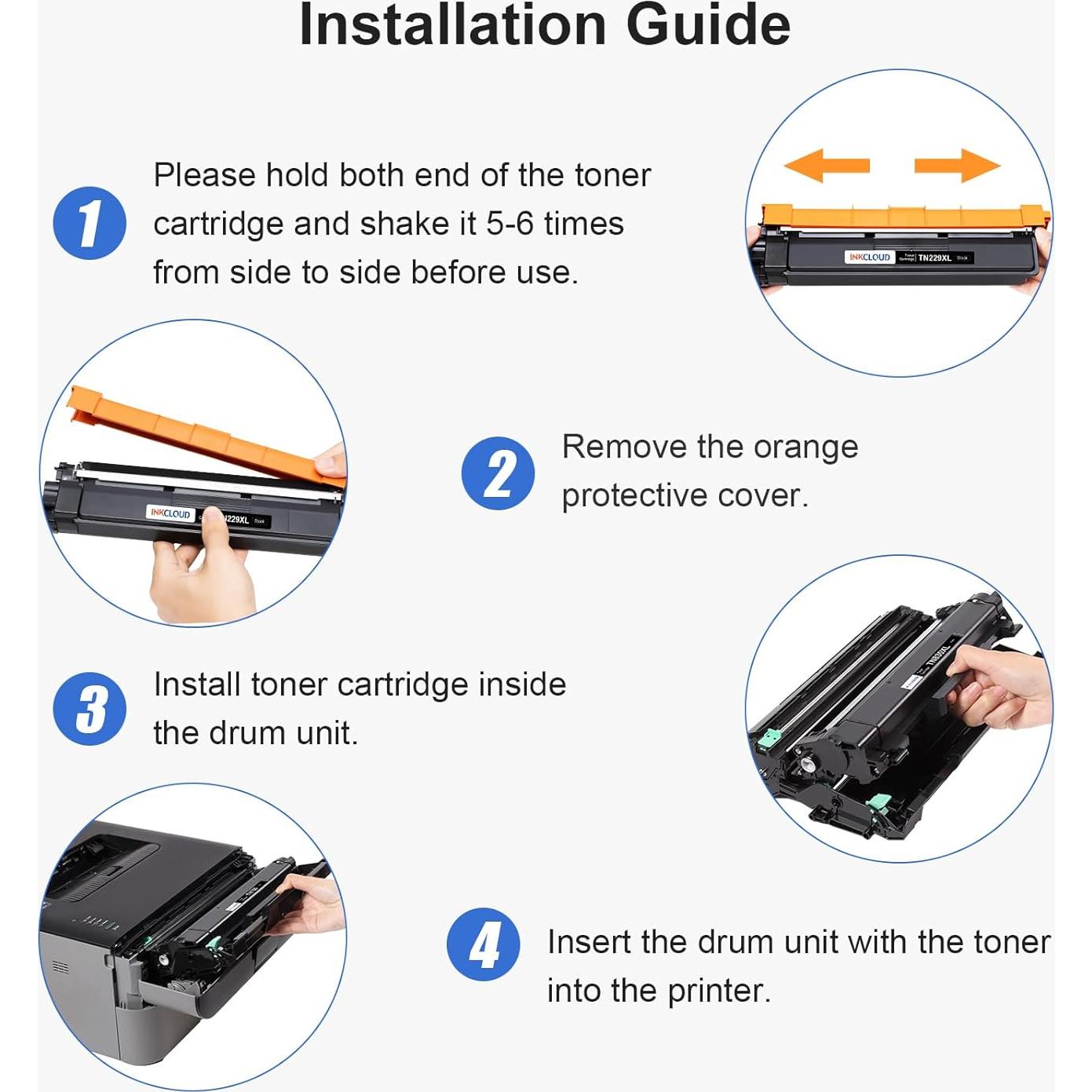 Cartuchos de Tóner Negro TN229XL INKCLOUD Paquete de 2