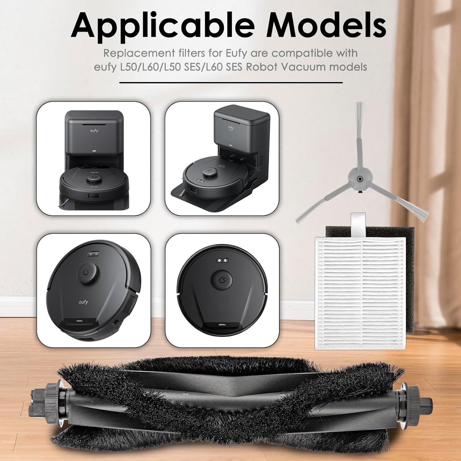 Kit de Accesorios BRUVISH para Aspiradora Robot eufy L60 L50