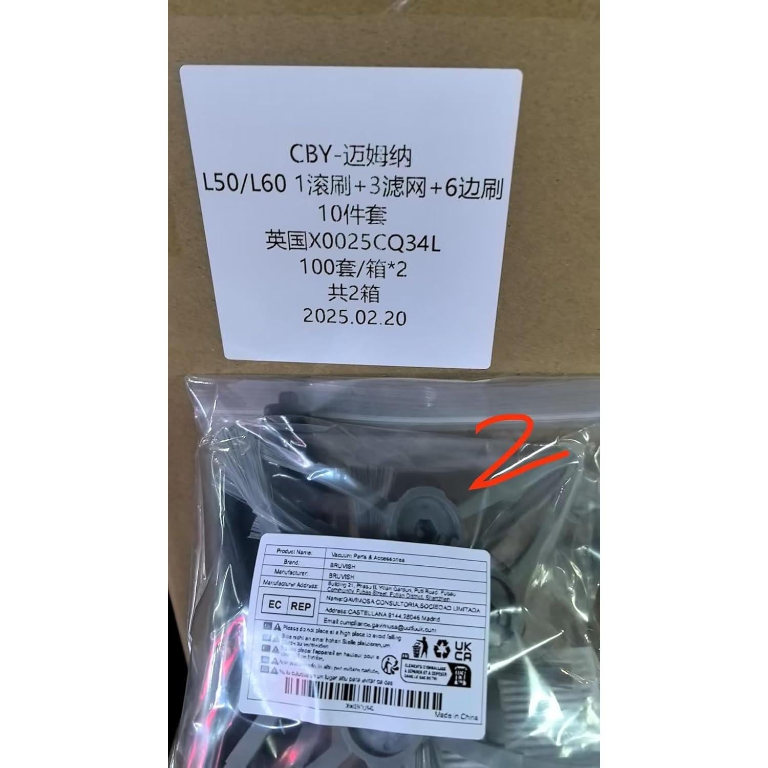 Kit de Accesorios BRUVISH para Aspiradora Robot eufy L60 L50