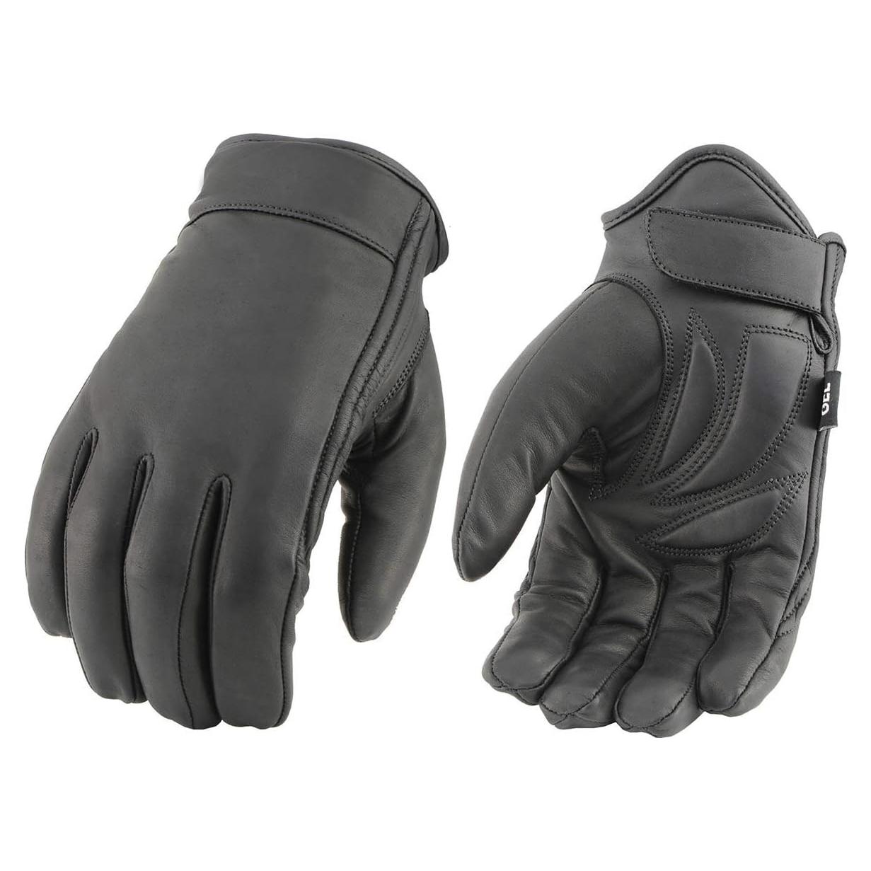 Guantes de motocicleta Milwaukee Leather MG7522 negros impermeables
