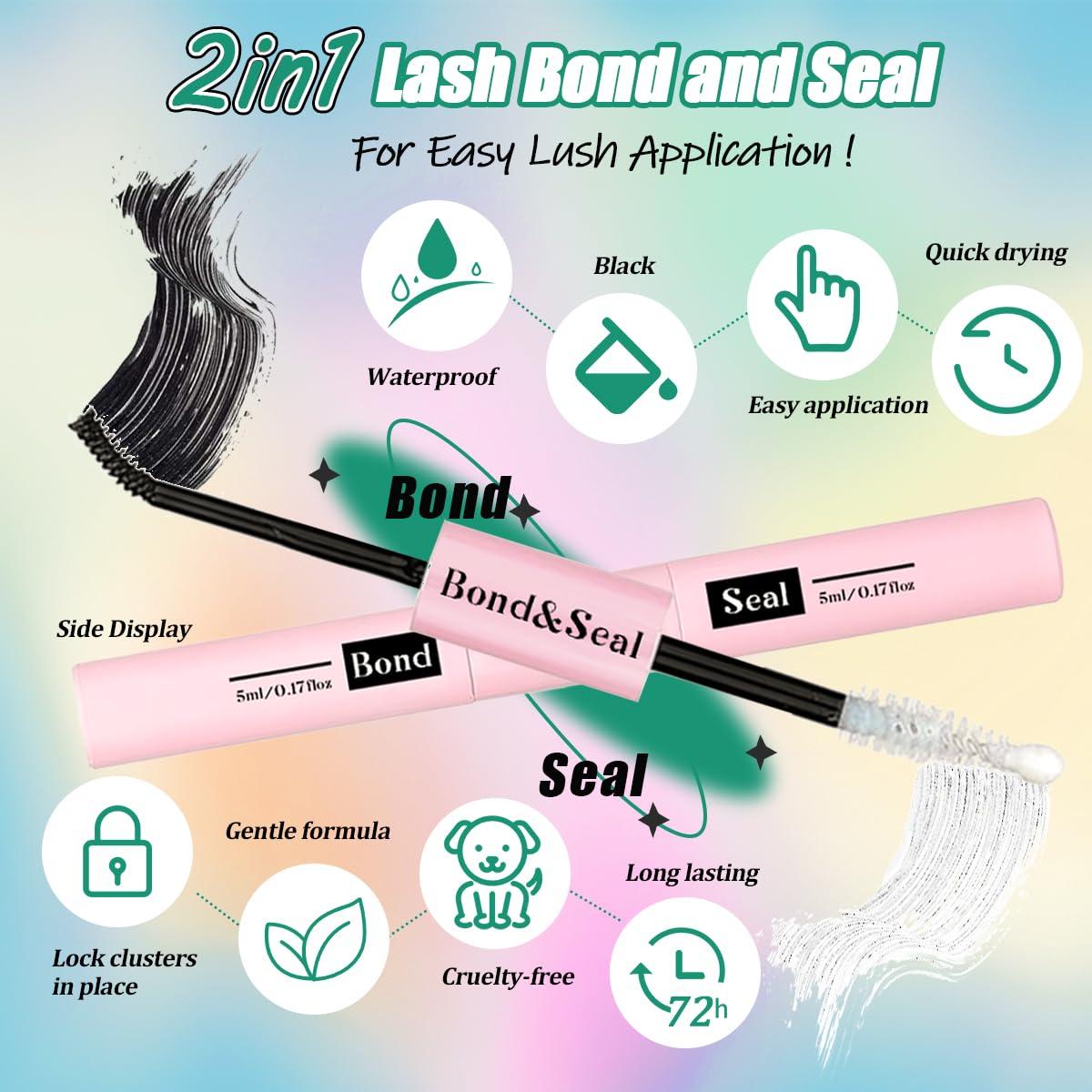 Kit de Extensión de Pestañas DIY DNSGOOR 280 Piezas 9-16mm