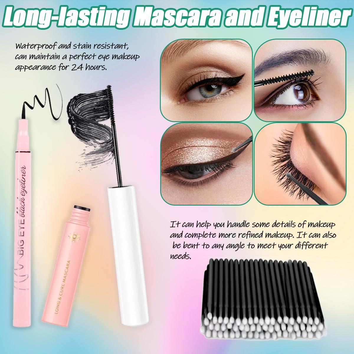 Kit de Extensión de Pestañas DIY DNSGOOR 280 Piezas 9-16mm