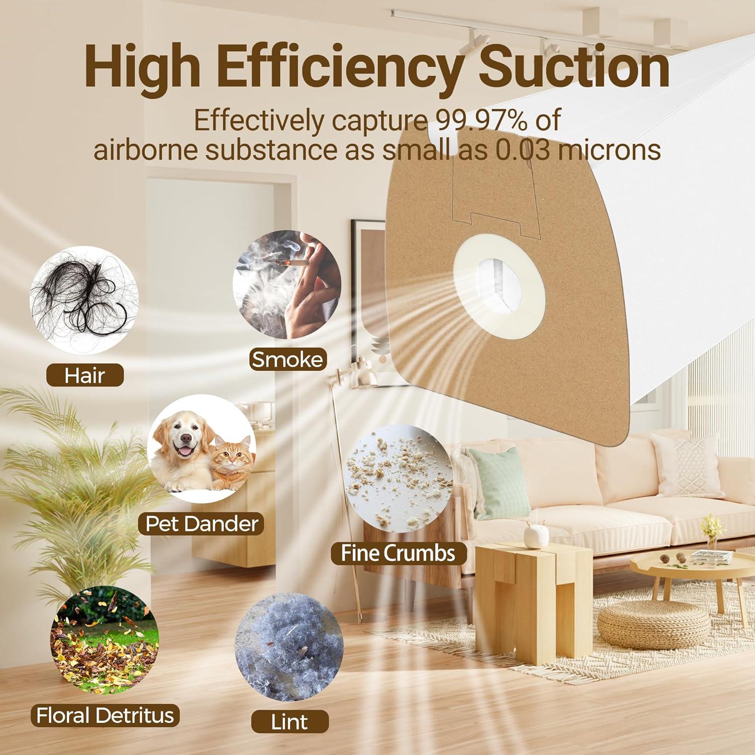 Bolsas de Vacío Reemplazo Funmit para Eureka 3670/3680 - 18 Unidades