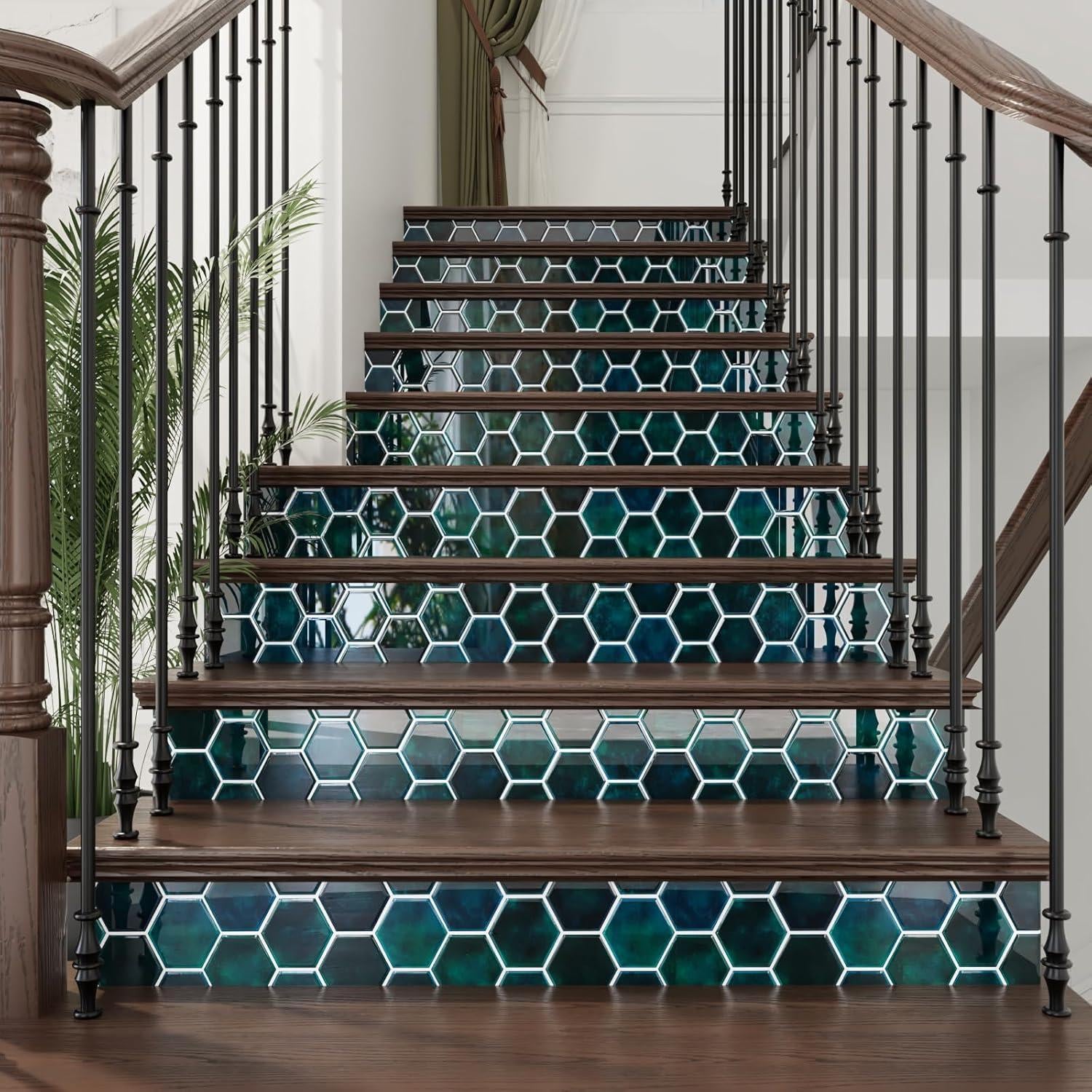 Azulejos Autoadhesivos CRE8TIVE 30.48x30.48cm Verde Esmeralda