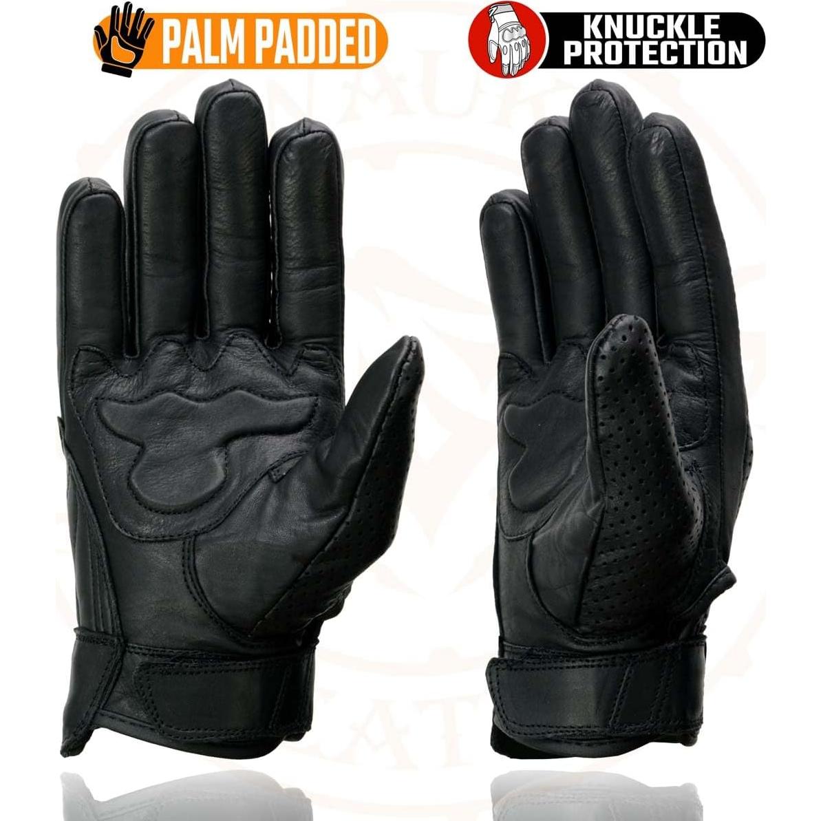 Guantes de Moto Milwaukee Leather MG7500 Cuero Negro XL