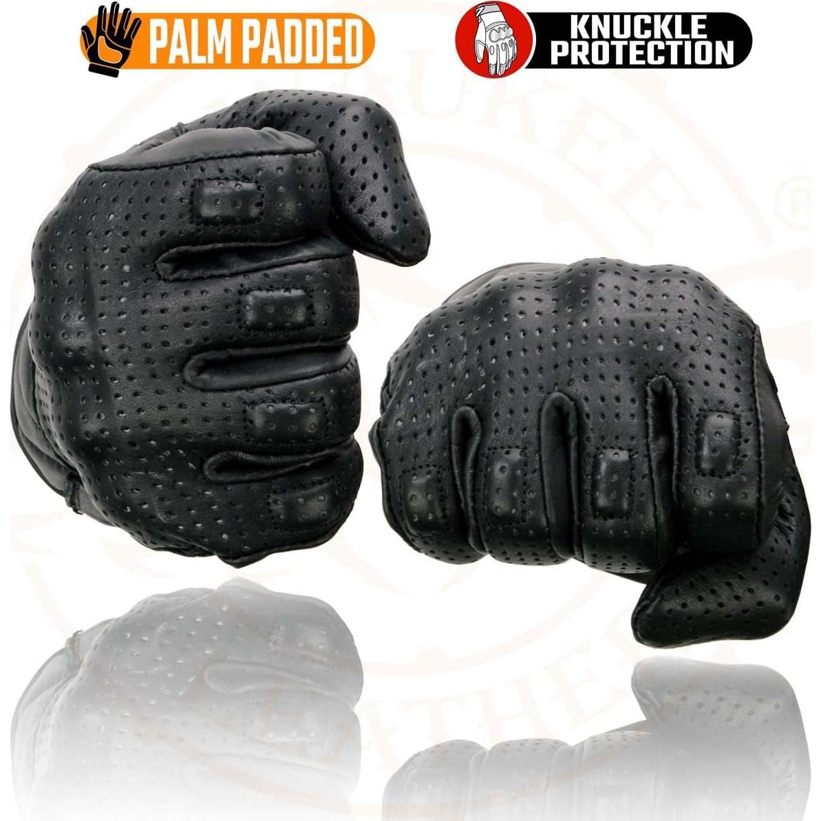 Guantes de Moto Milwaukee Leather MG7500 Cuero Negro XL