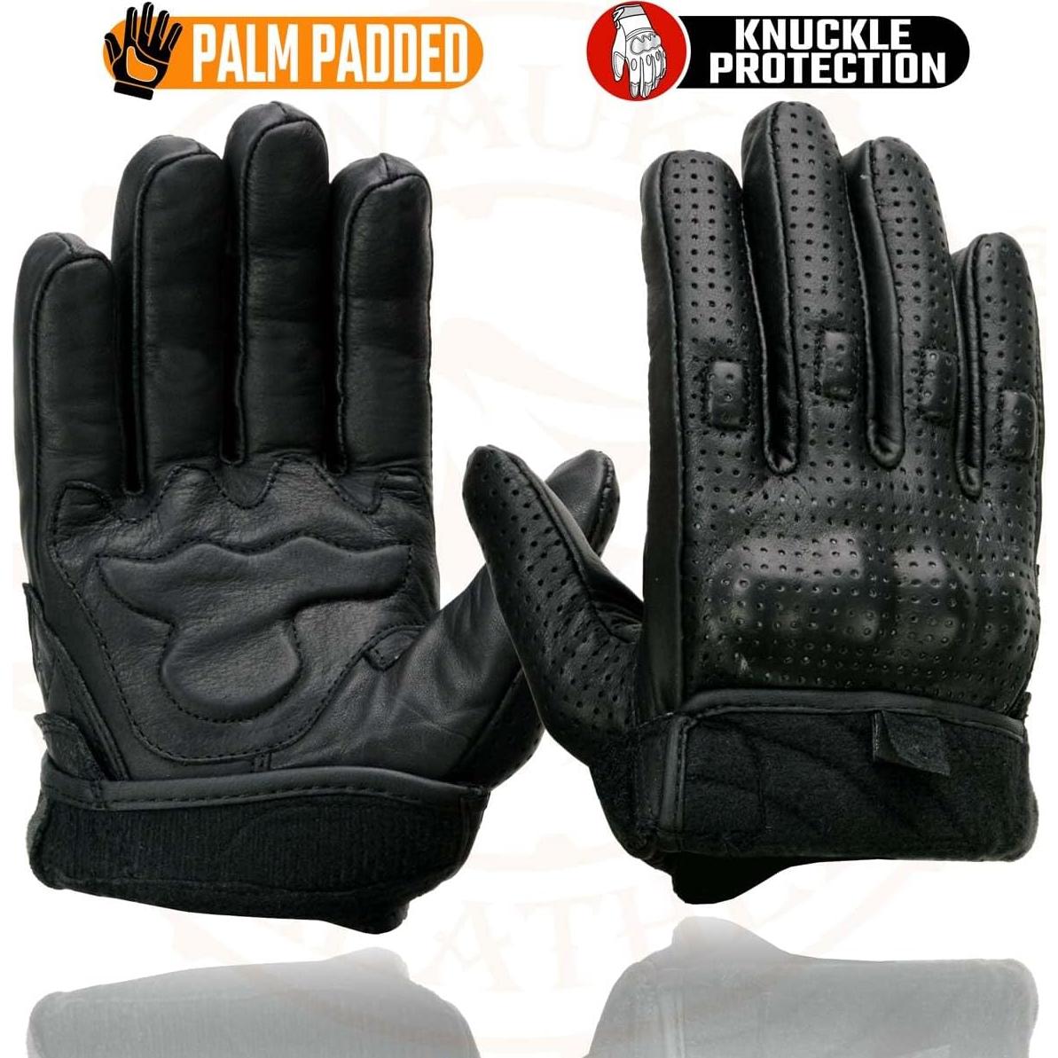 Guantes de Moto Milwaukee Leather MG7500 Cuero Negro XL