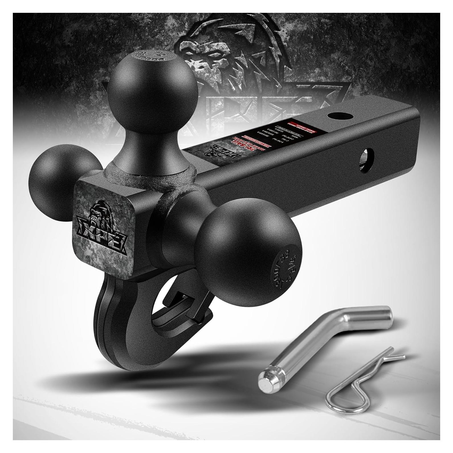 Soporte de Remolque de Tres Bolas XPE 10,000 LBS Negro