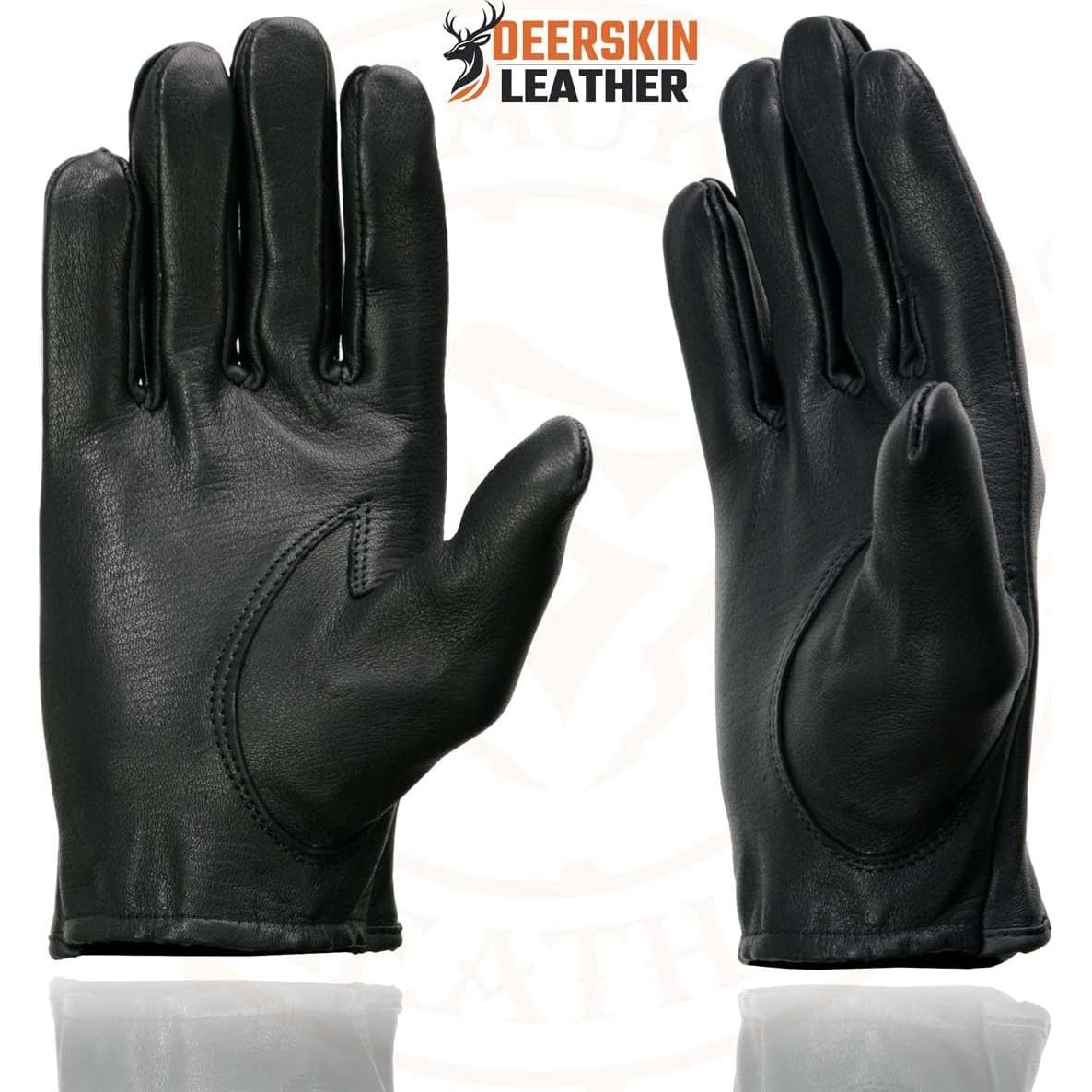 Guantes de motocicleta Milwaukee Leather SH869 piel ciervo negro