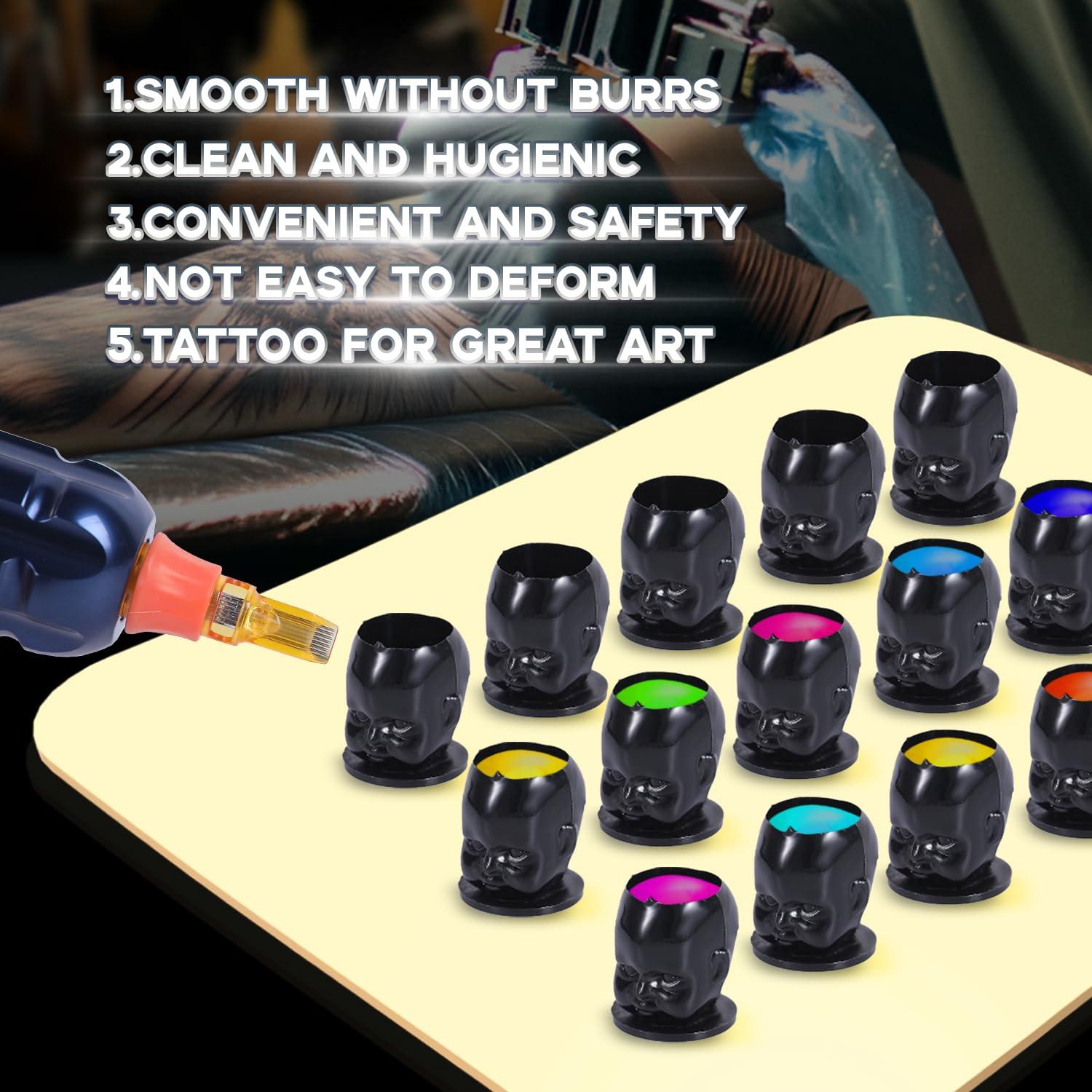 Tazas de Tinta Desechables YTATTOO 200pcs para Tatuaje