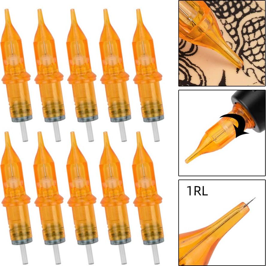 Agujas de Cartucho para Tatuaje ATOMUS 10pcs 1RL 3RL 5RL 7RL 9RL
