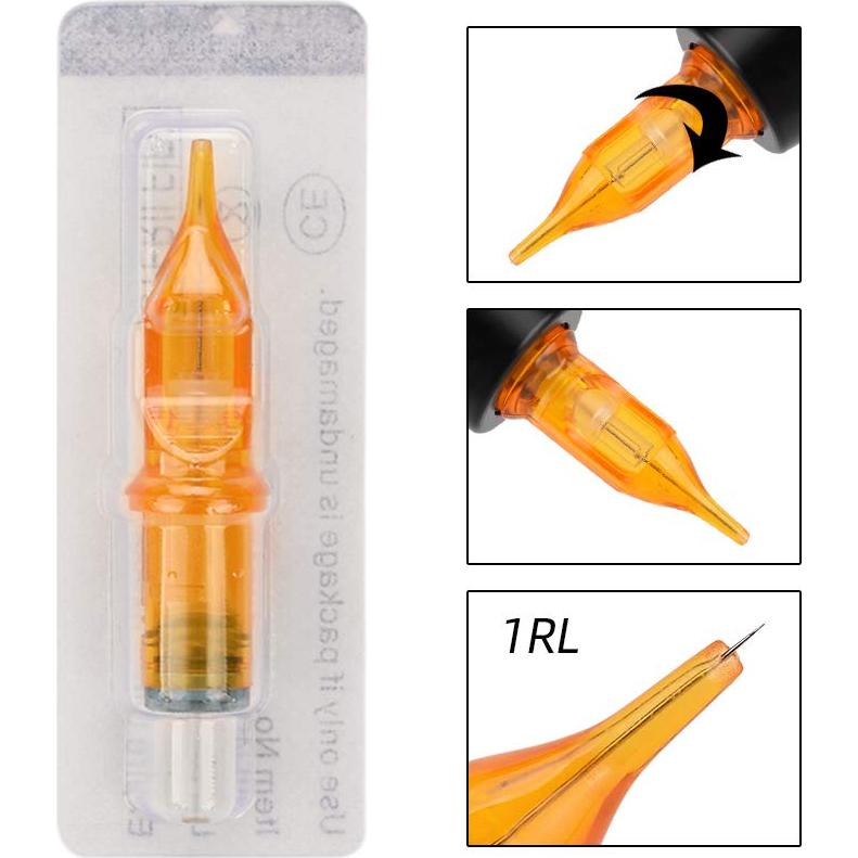 Agujas de Cartucho para Tatuaje ATOMUS 10pcs 1RL 3RL 5RL 7RL 9RL