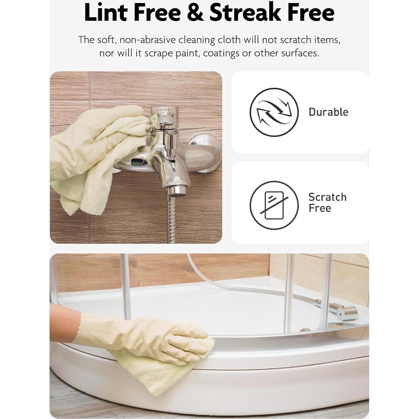 Toallas de Microfibra Fantasticlean 40 Unidades 30x30 cm Beige