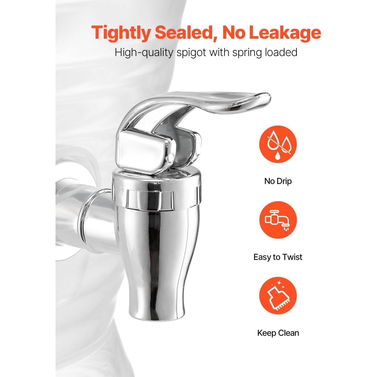 Dispensador de Bebidas VEVOR 10 L con Cámara de Hielo