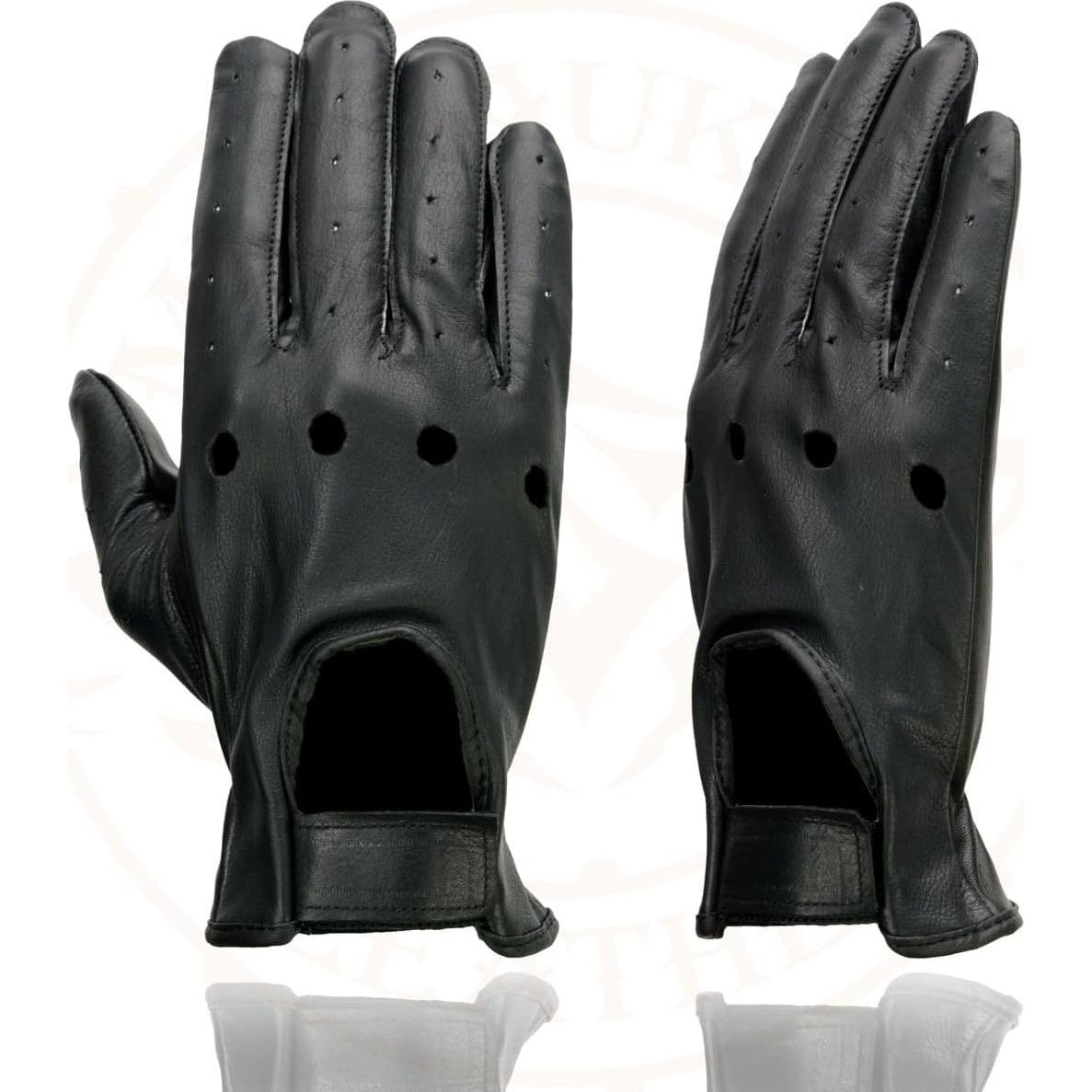 Guantes de Moto Milwaukee Leather SH247 Cuero Negro Hombre