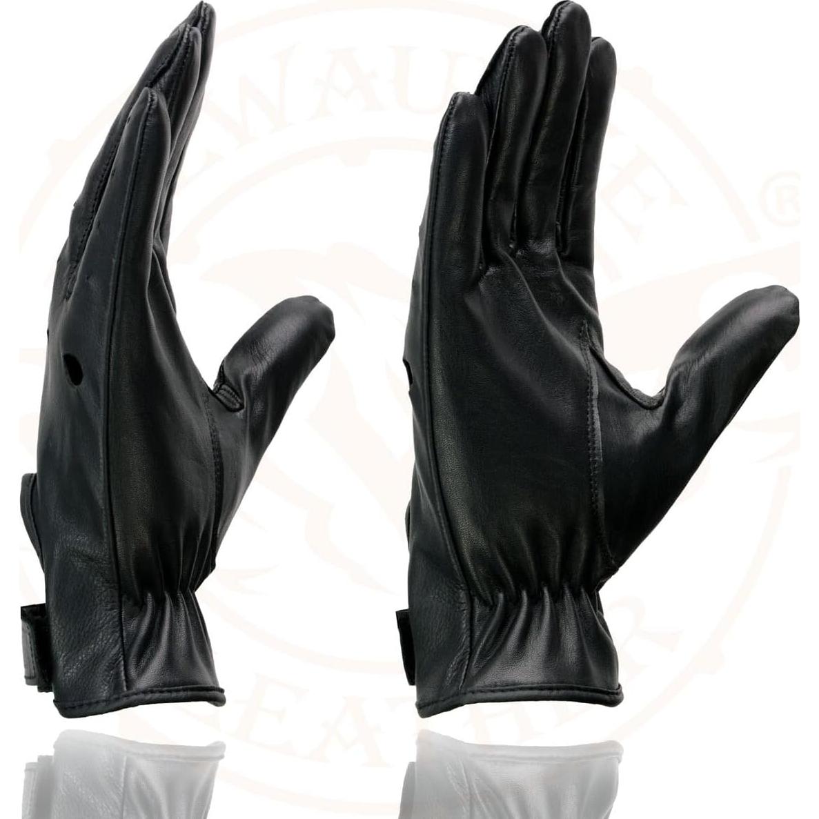 Guantes de Moto Milwaukee Leather SH247 Cuero Negro Hombre