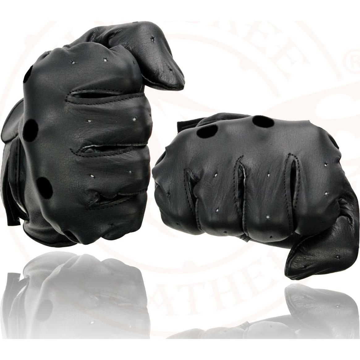 Guantes de Moto Milwaukee Leather SH247 Cuero Negro Hombre