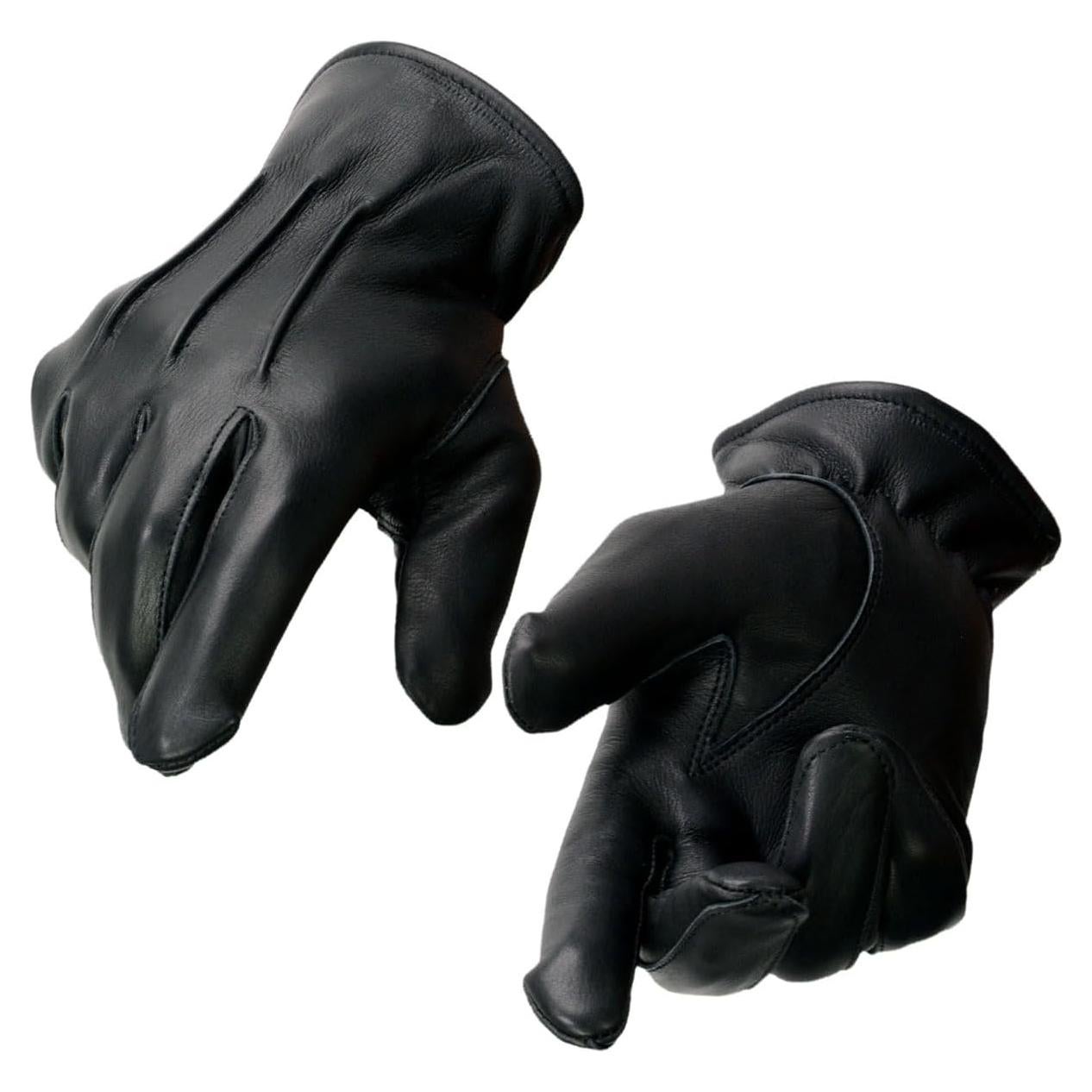 Guantes de motocicleta Milwaukee Leather SH865 de cuero negro