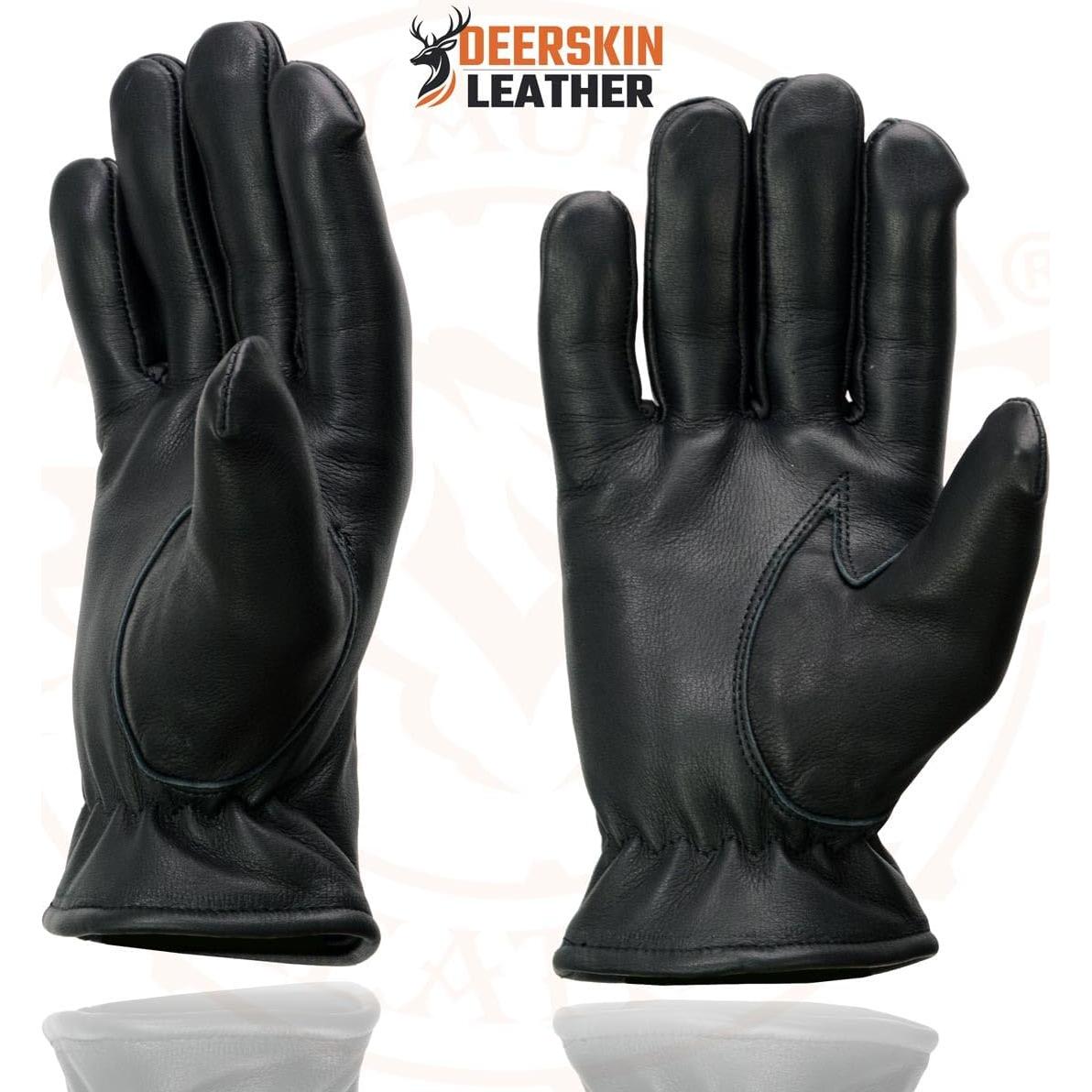 Guantes de motocicleta Milwaukee Leather SH865 de cuero negro