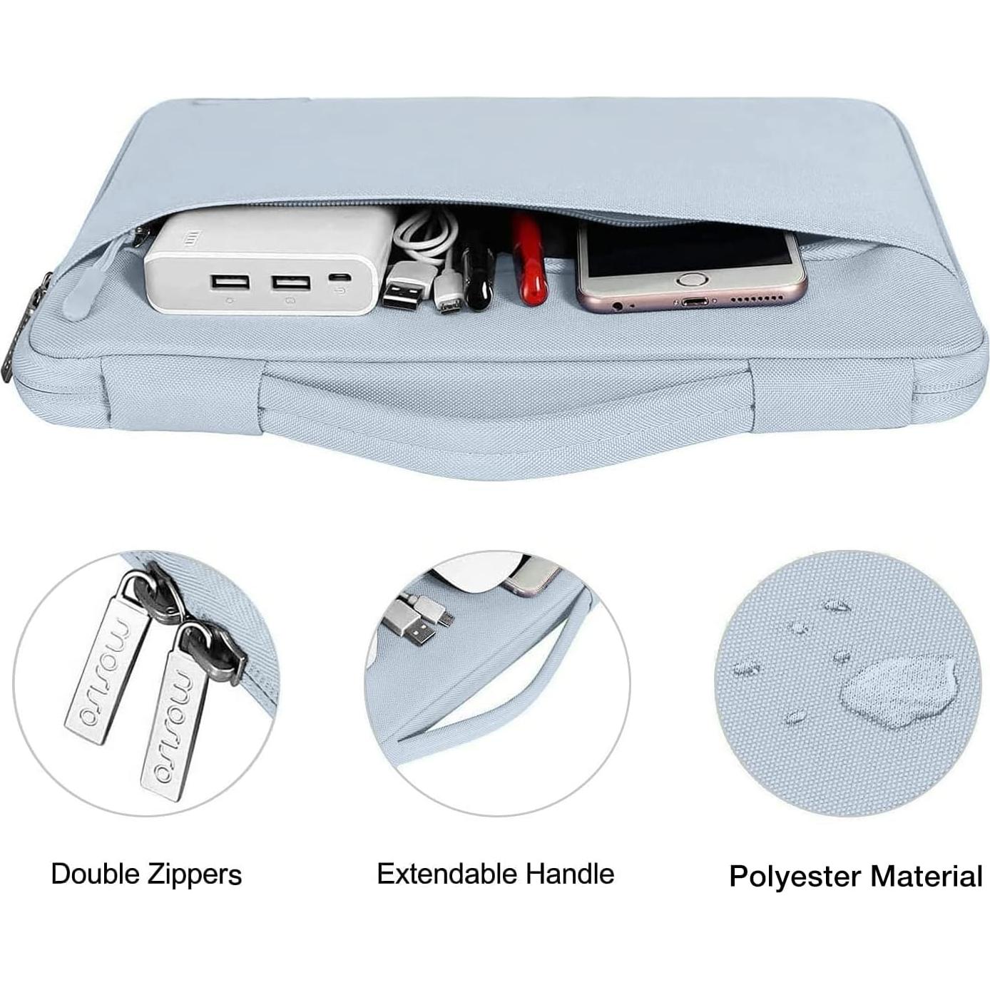 Funda Protectora MOSISO para MacBook Air 15" M4 M3 M2 Azul