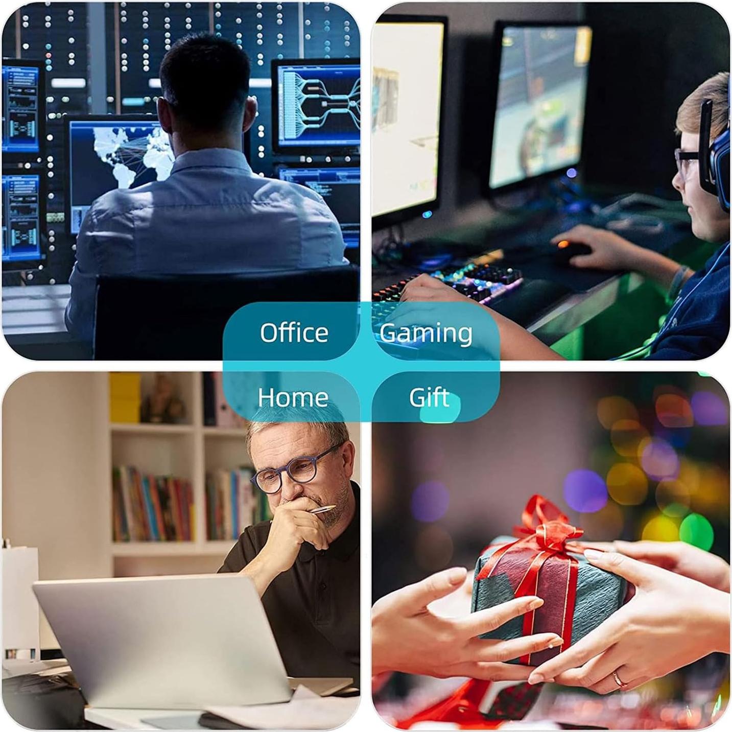 Alfombrilla de Escritorio IMAYONDIA Mármol Negro y Dorado 800x400mm