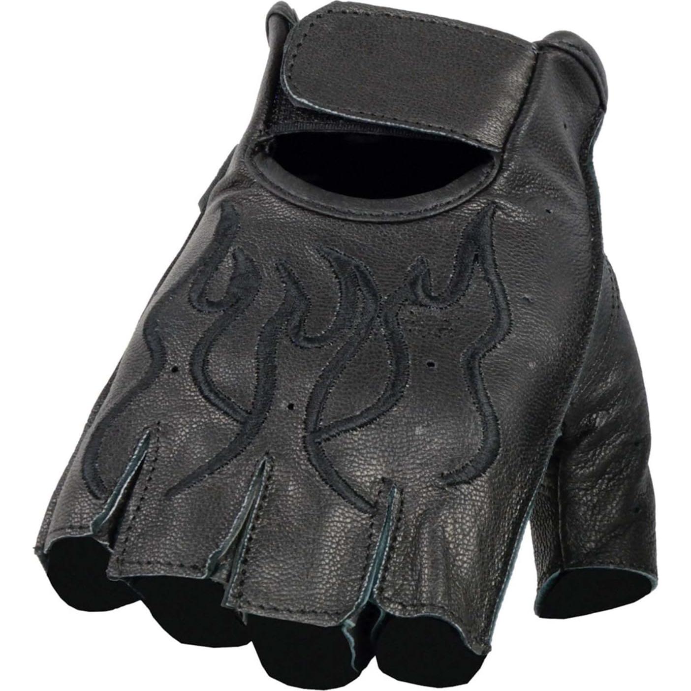 Guantes de motocicleta Milwaukee Leather SH198 negros con gel