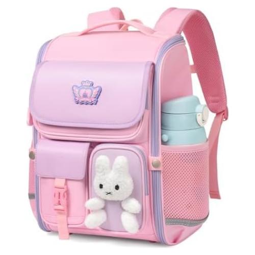 Mochila Escolar Kawaii VNINE Rosa para Niñas 17.8L