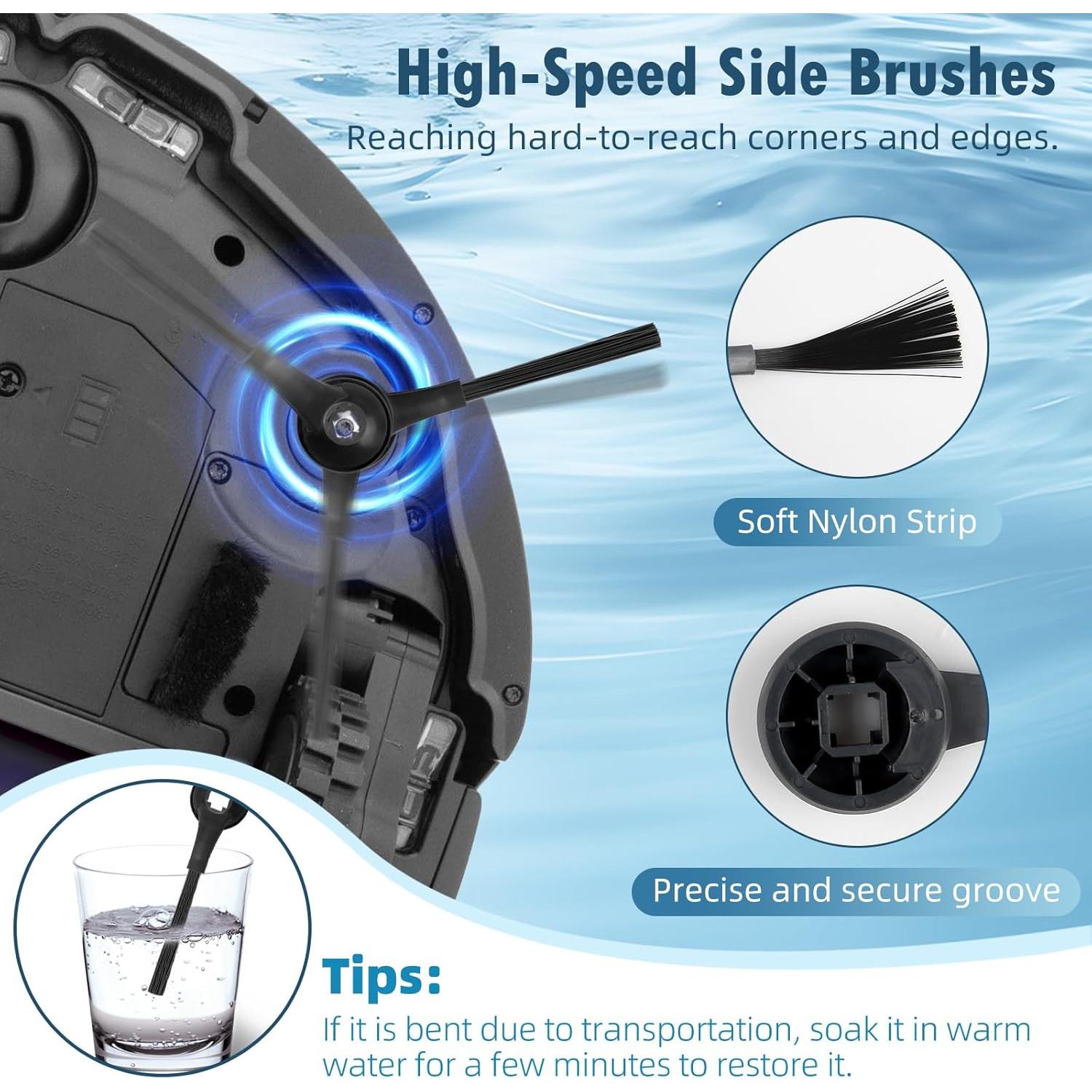 2 Cepillos Principales BTRSOLUS para Robot Aspiradora Shark