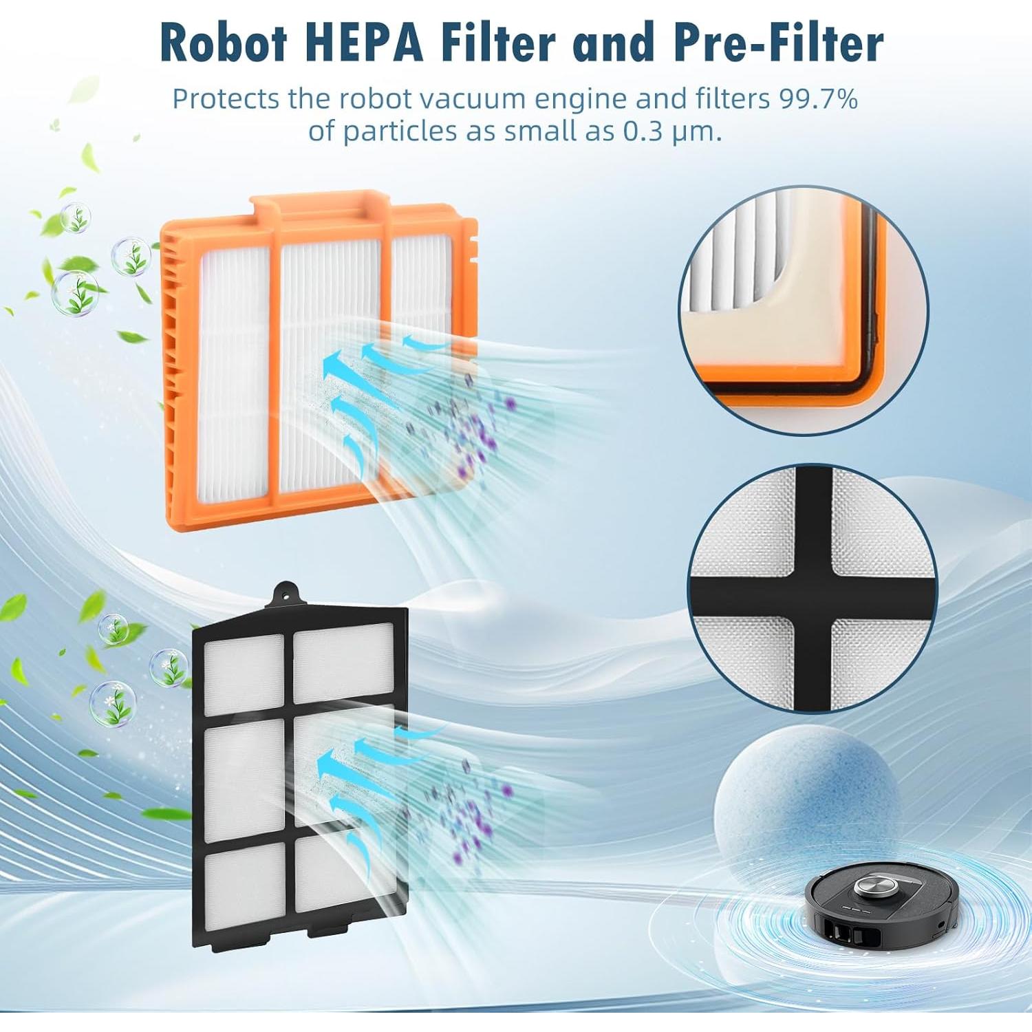 2 Cepillos Principales BTRSOLUS para Robot Aspiradora Shark