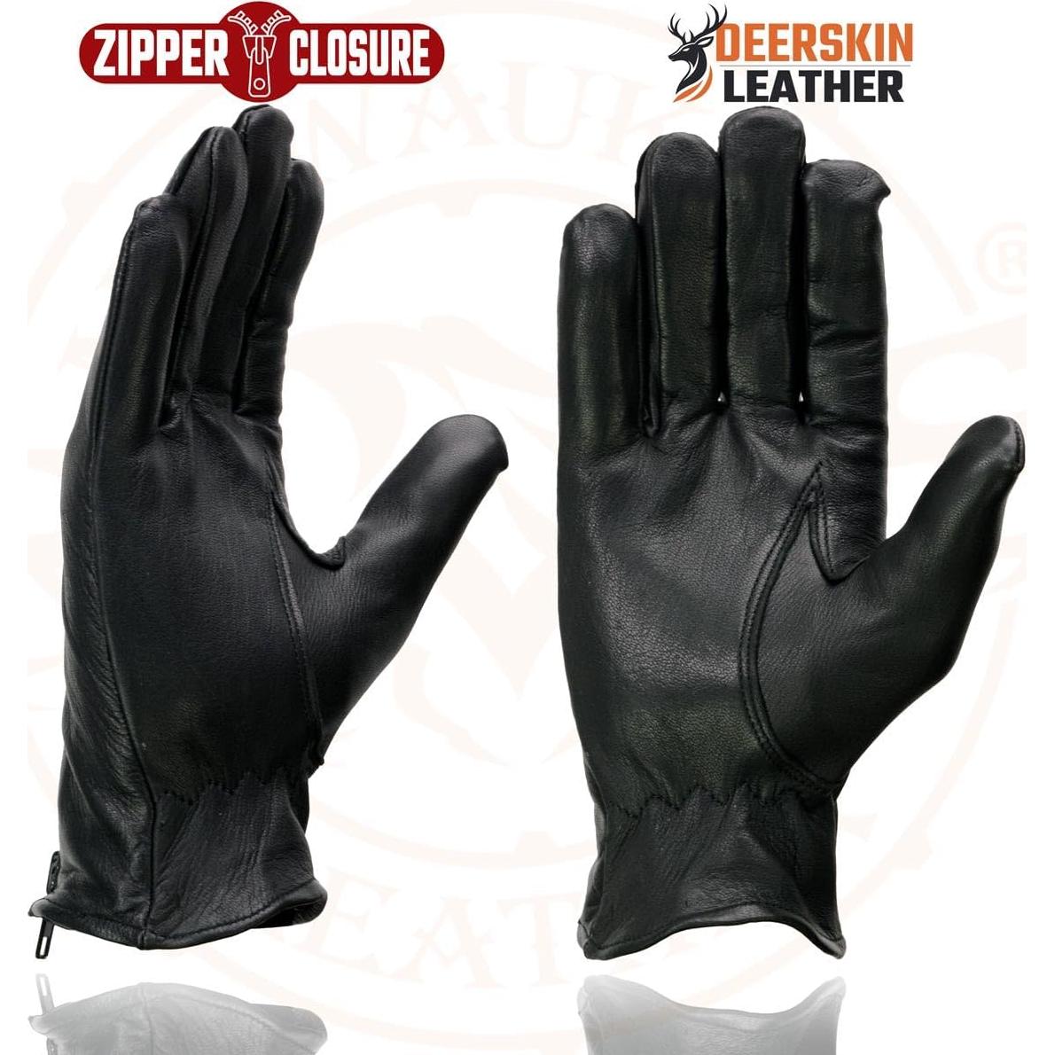 Guantes de Cuero de Ciervo Milwaukee Leather SH867 para Hombre