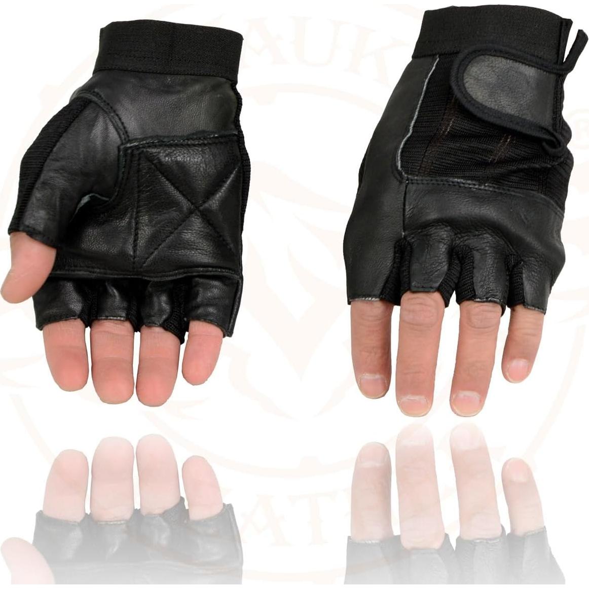 Guantes de motocicleta Milwaukee Leather SH217 sin dedos