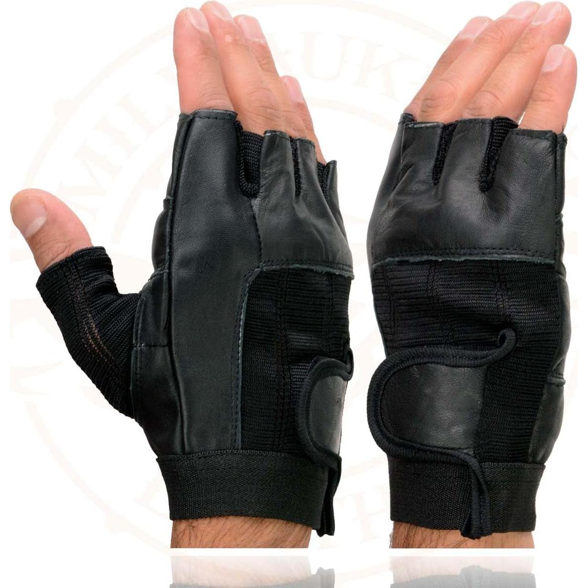 Guantes de motocicleta Milwaukee Leather SH217 sin dedos