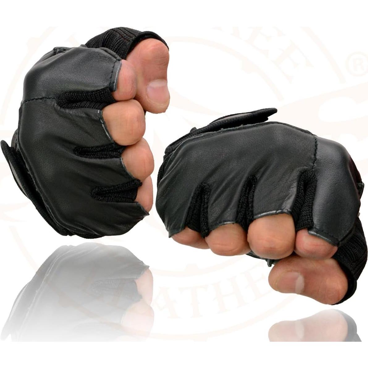 Guantes de motocicleta Milwaukee Leather SH217 sin dedos
