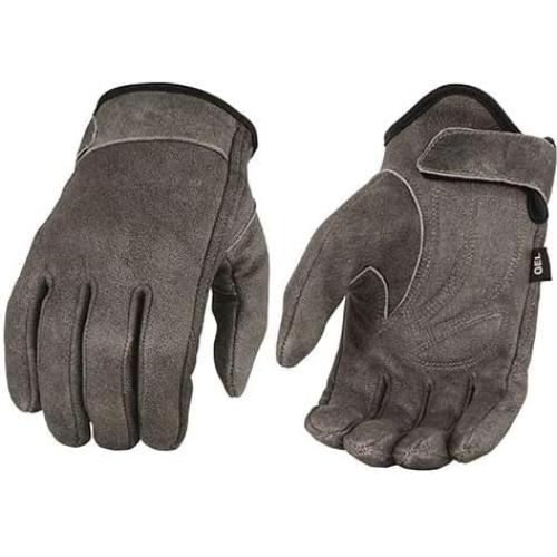 Guantes de Moto de Cuero Milwaukee Leather MG7511 3XL Gris
