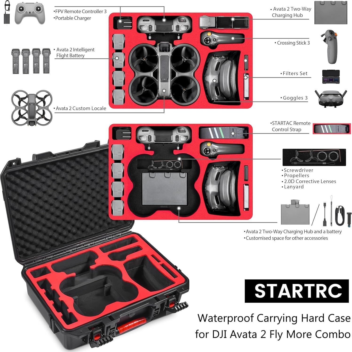 Funda Dura STARTRC para DJI Avata 2 con Accesorios