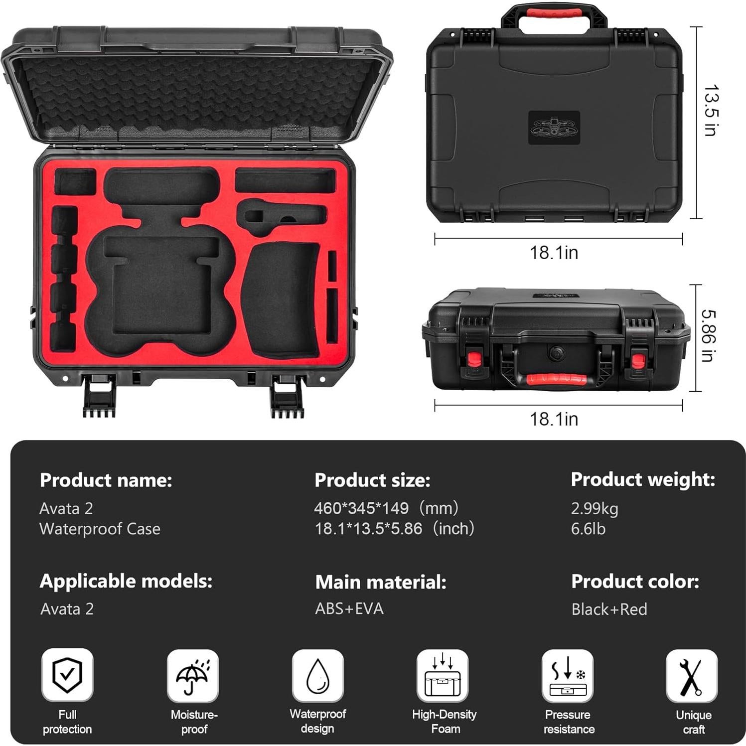 Funda Dura STARTRC para DJI Avata 2 con Accesorios