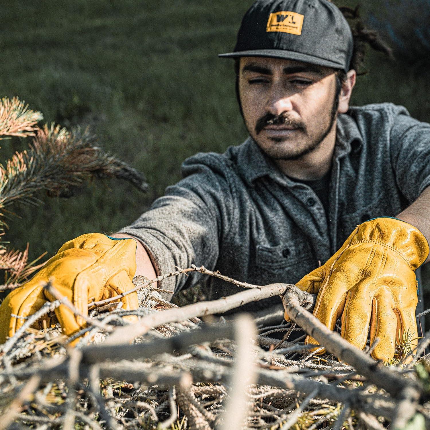 Guantes de Trabajo de Cuero Wells Lamont 1168L Grande