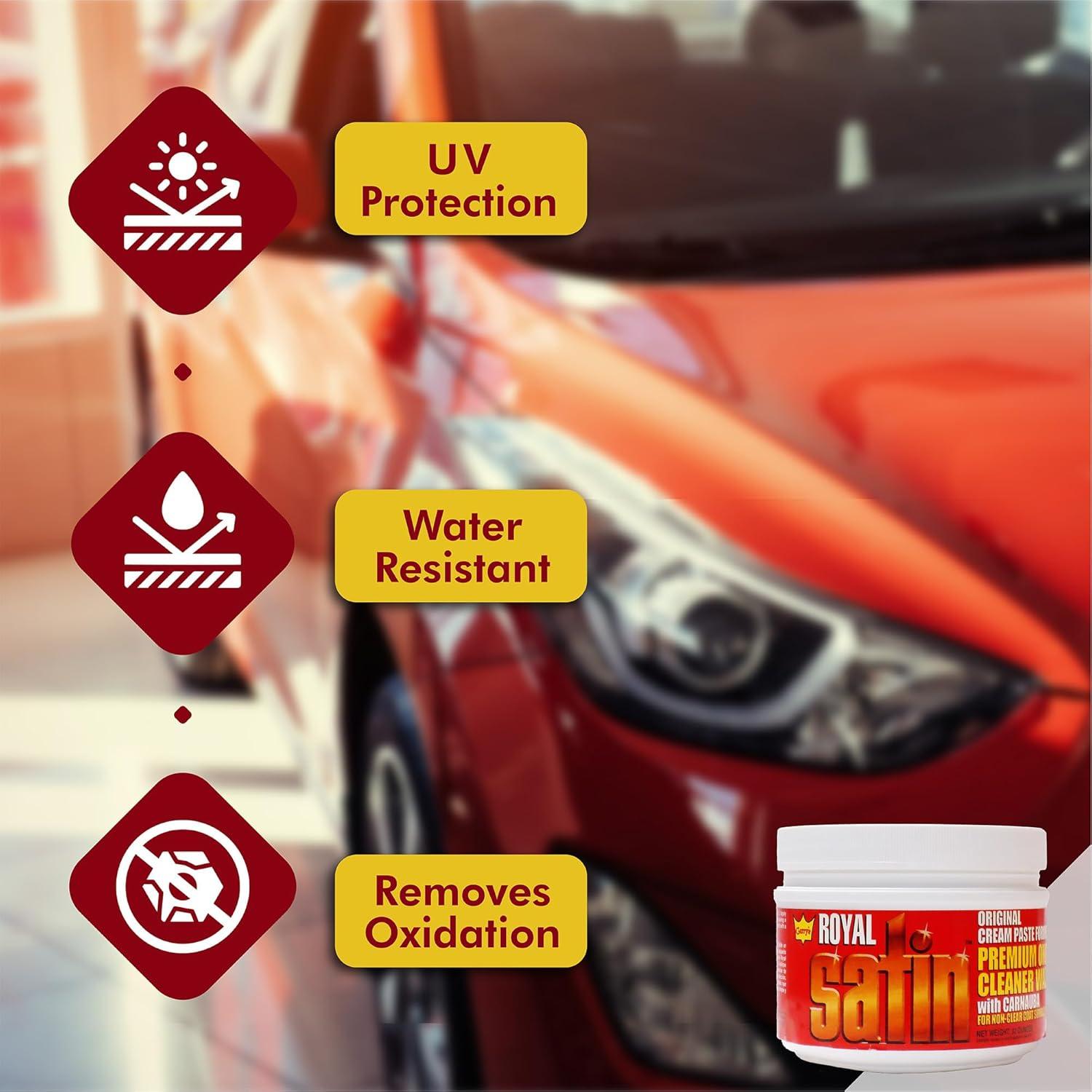 Cera Limpiadora Automotriz Garry's Royal Satin 0.91 L - Brillo y Protección