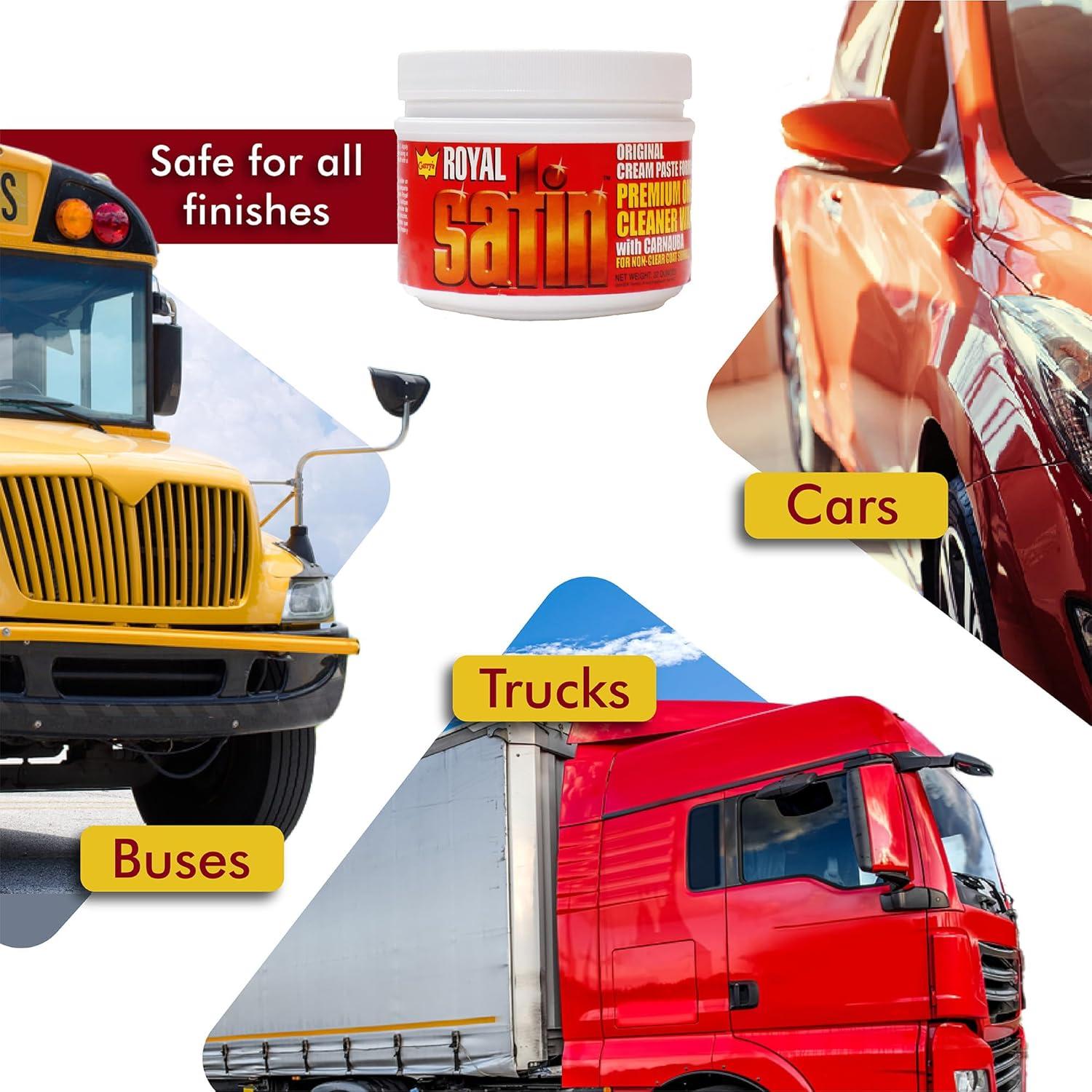 Cera Limpiadora Automotriz Garry's Royal Satin 0.91 L - Brillo y Protección