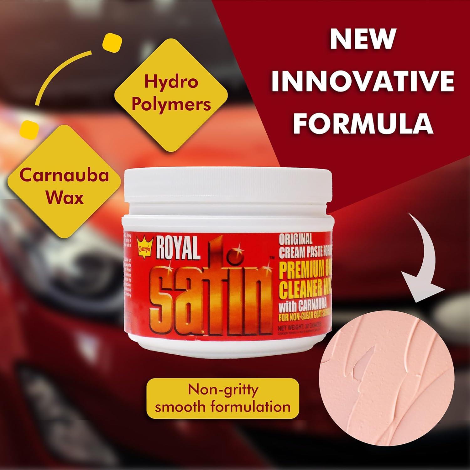 Cera Limpiadora Automotriz Garry's Royal Satin 0.91 L - Brillo y Protección
