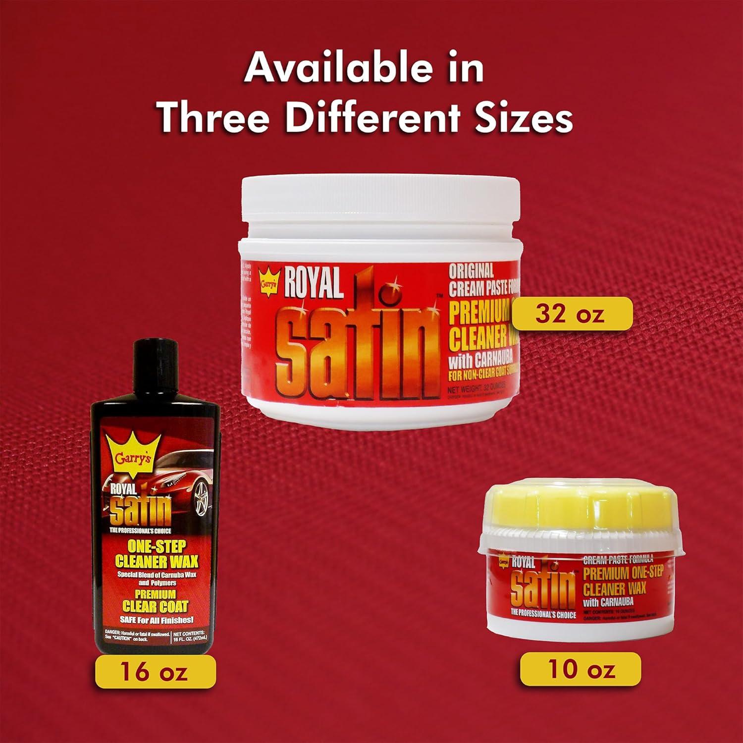 Cera Limpiadora Automotriz Garry's Royal Satin 0.91 L - Brillo y Protección