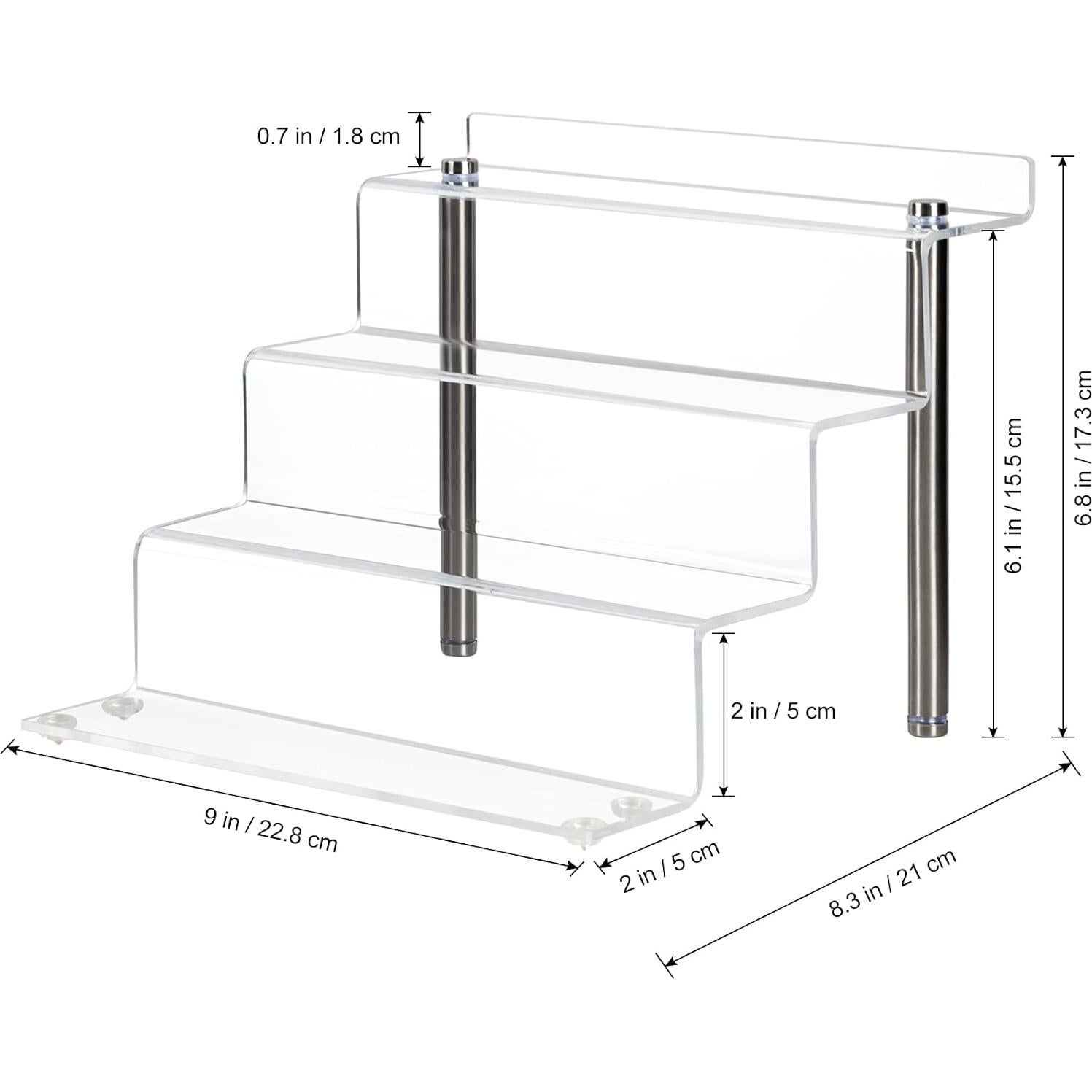 Estante Acrílico 4 Niveles CECOLIC para Figuras y Cosméticos
