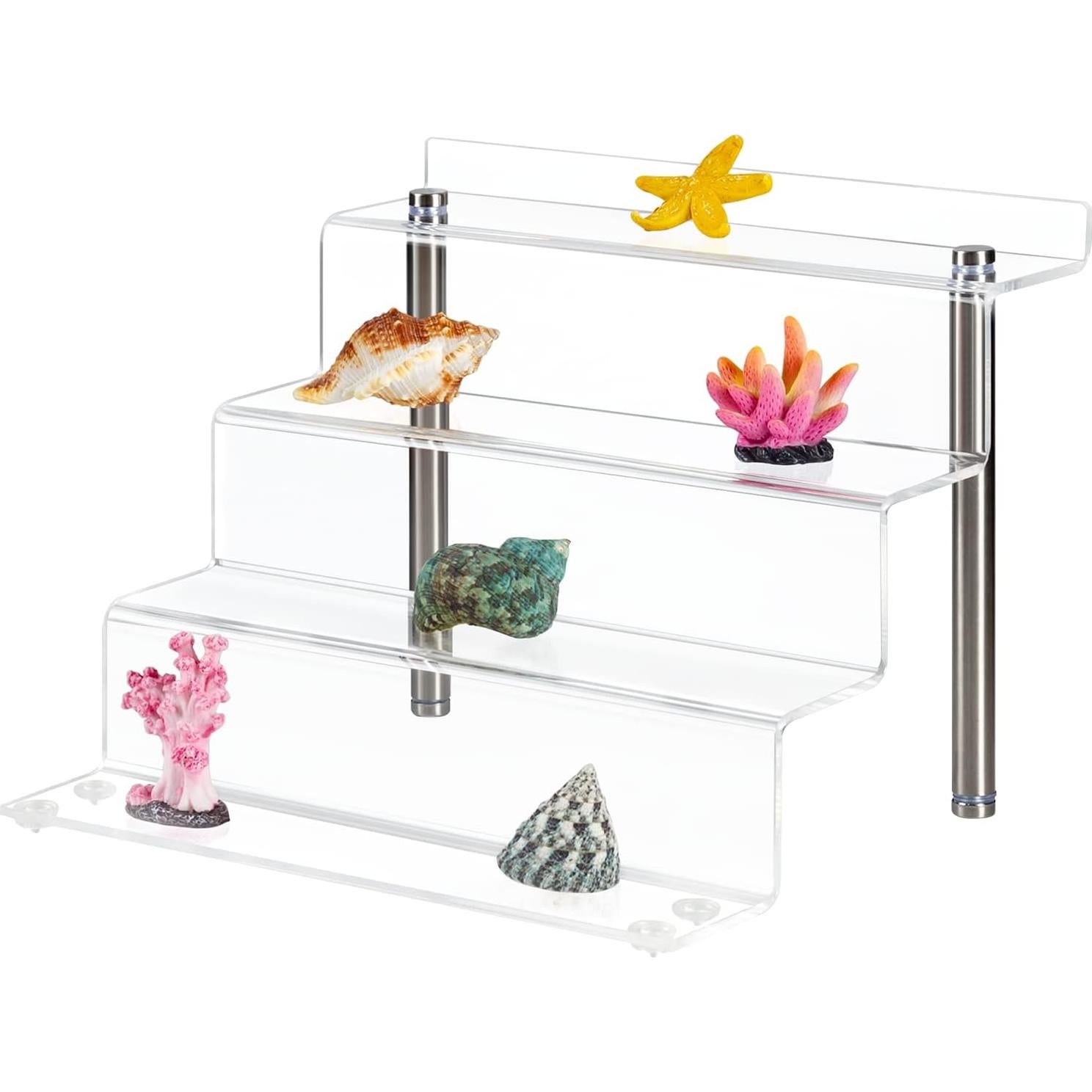 Estante Acrílico 4 Niveles CECOLIC para Figuras y Cosméticos