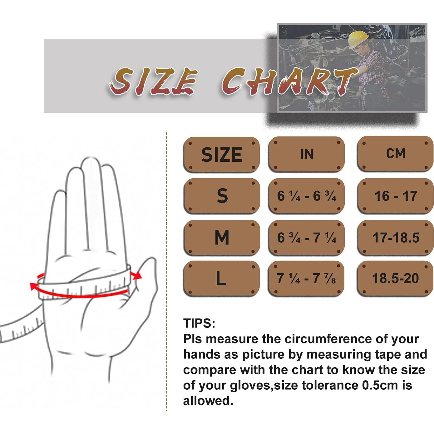 Guantes de Trabajo HLDD HANDLANDY para Mujeres - Cuero Marrón