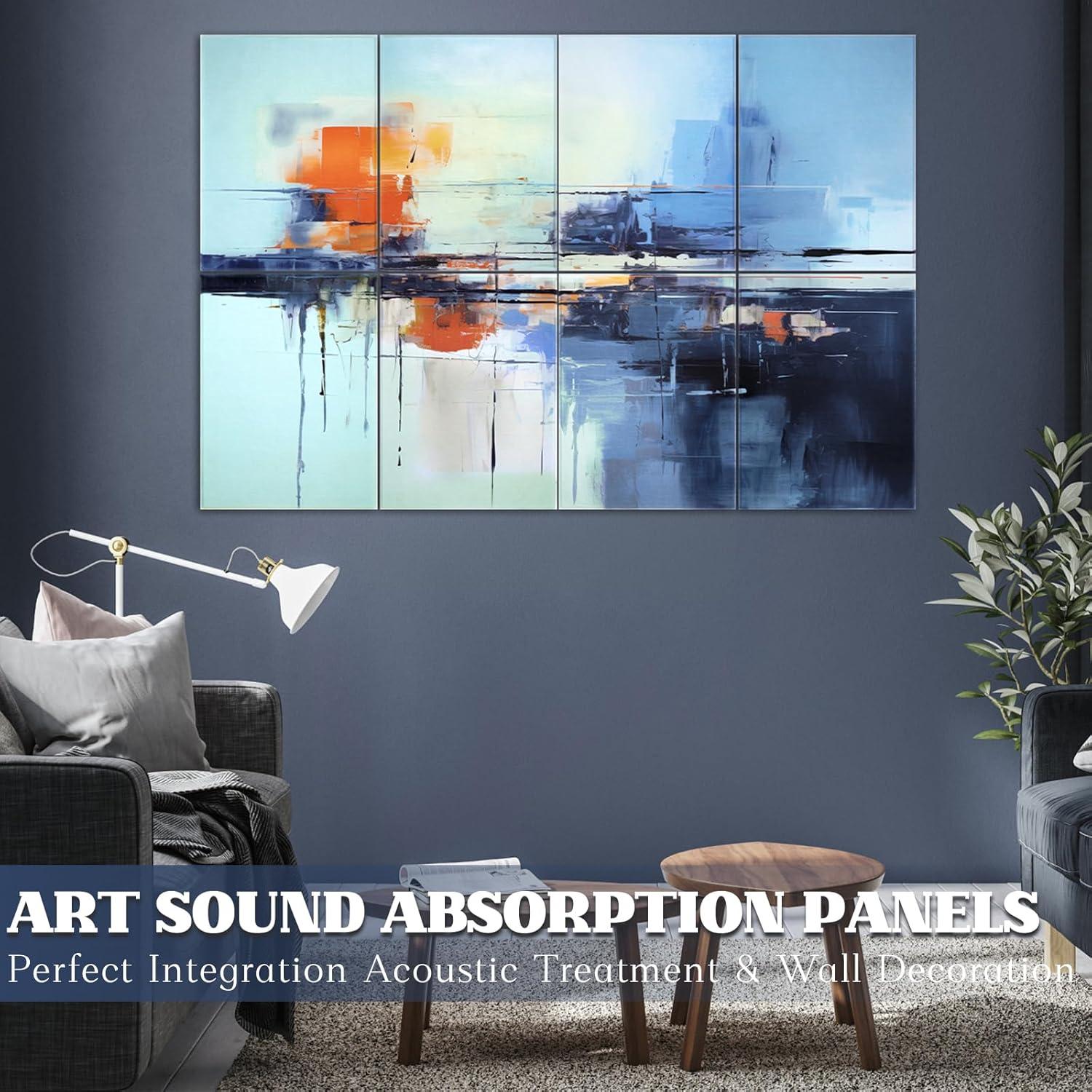 Paquete de 8 Paneles Acústicos AtawLege 121.9x81.3cm Ciudad Bulliciosa