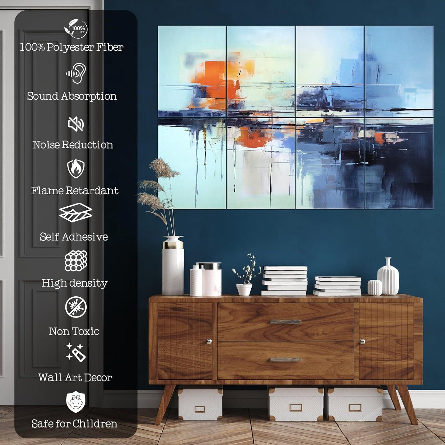 Paquete de 8 Paneles Acústicos AtawLege 121.9x81.3cm Ciudad Bulliciosa