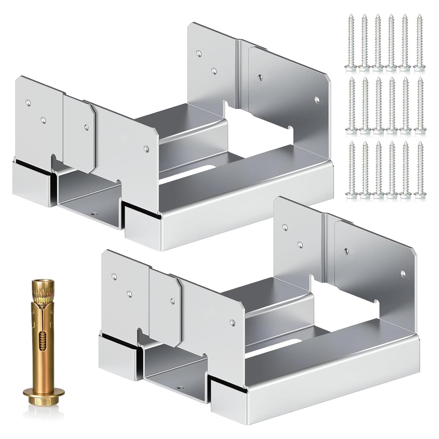 Base de Poste 10x10 cm para Concreto BaoNeedy - 2 Unidades