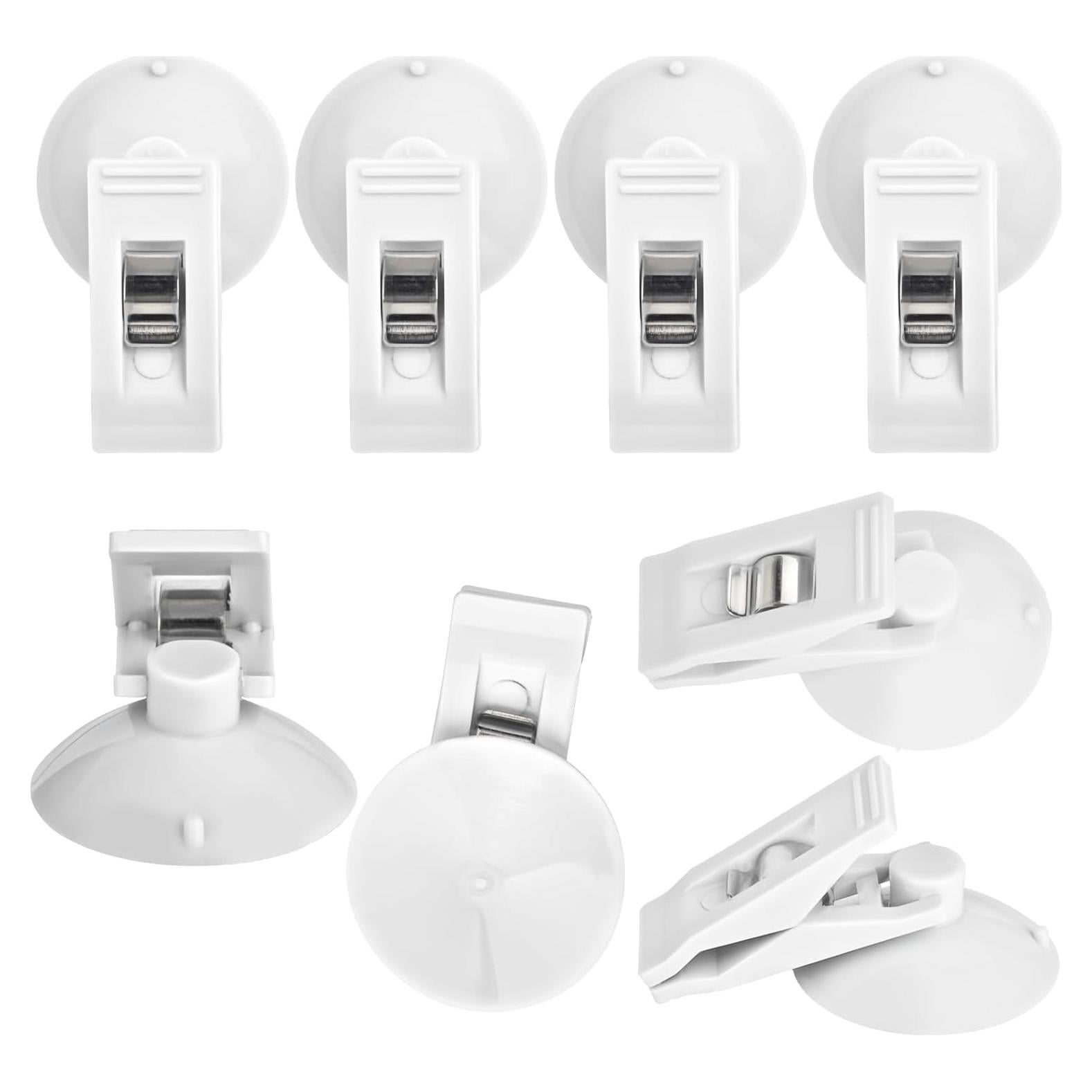 Clip de Ventosa Multiusos 8 Pcs Sankoly Blanco 200g