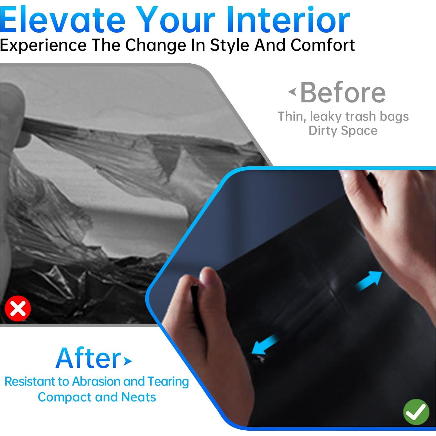 Bolsa de Basura para Auto Zekrom - 4 Rollos Mini Impermeables