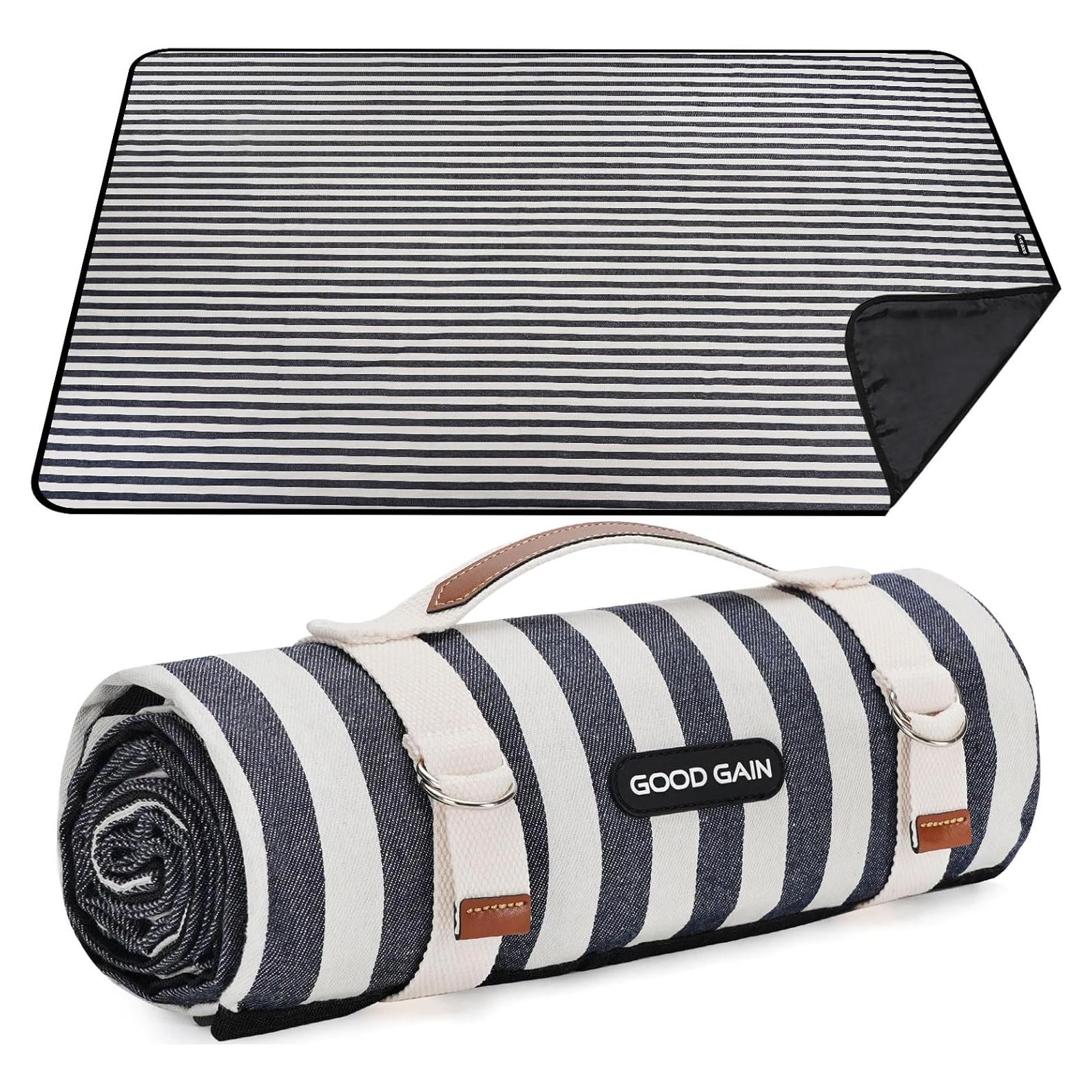 Manta de Picnic Impermeable G GOOD GAIN 198x145 cm Azul Egeo